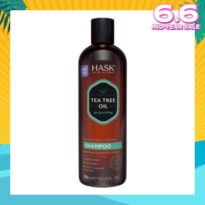 HASK Tea Tree Oil Invigorating Shampoo (To Refreshes & Soothes Scalp) 355ml
