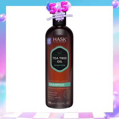 HASK - Tea Tree Oil Invigorating Shampoo (To Refreshes & Soothes Scalp) 355ml