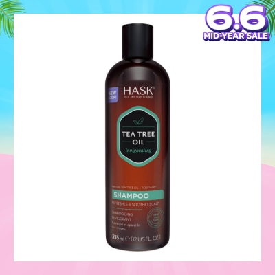 HASK Tea Tree Oil Invigorating Shampoo (To Refreshes & Soothes Scalp) 355ml