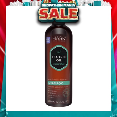 HASK - Tea Tree Oil Invigorating Shampoo (To Refreshes & Soothes Scalp) 355ml