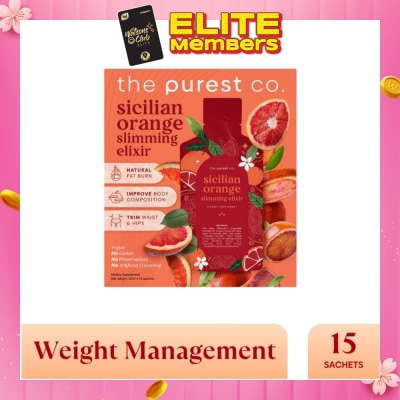 THE PUREST CO [CNY] Sicilian Orange Slimming Elixir Sachet 15s (Expiry: May`2026)