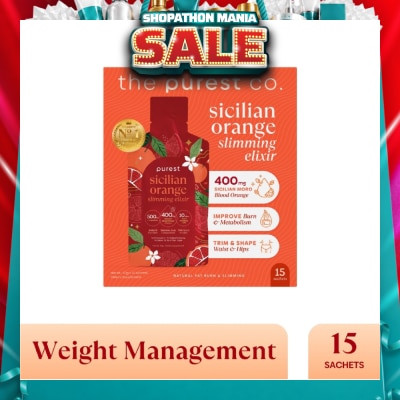 THE PUREST CO - Sicilian Orange Slimming Elixir Sachet 15s (Expiry: Mar`2027)