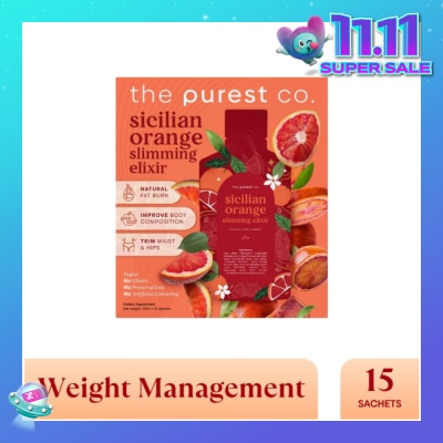 THE PUREST CO Sicilian Orange Slimming Elixir Sachet 15s (Expiry: May`2026)