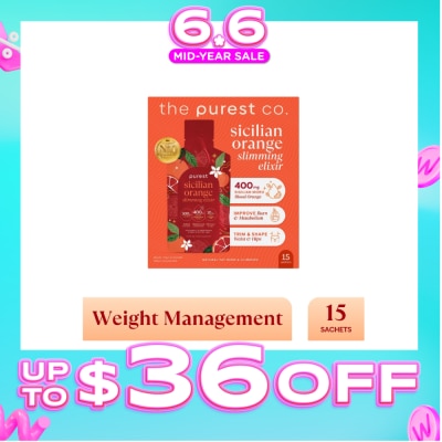 THE PUREST CO - Sicilian Orange Slimming Elixir Sachet 15s (Expiry: Mar`2027)