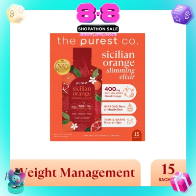 THE PUREST CO - Sicilian Orange Slimming Elixir Sachet 15s (Expiry: Feb`2027)