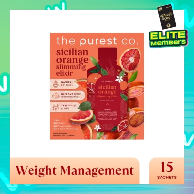 THE PUREST CO Sicilian Orange Slimming Elixir Sachet 15s (Expiry: May`2026)