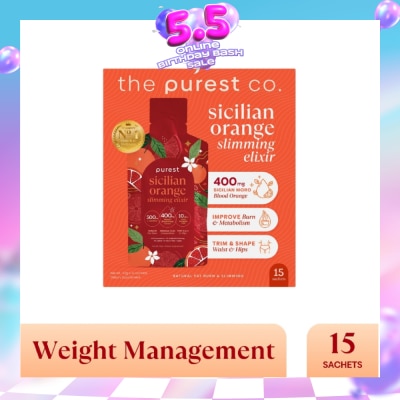 THE PUREST CO - Sicilian Orange Slimming Elixir Sachet 15s (Expiry: Mar`2027)
