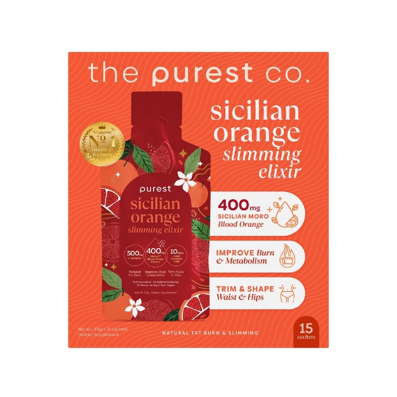 Sicilian Orange Slimming Elixir Sachet 15s (Expiry: May`2026)
