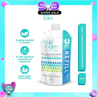 SUU BALM - Ceramide Moisturiser (Rapid Itch Relief) Refill Pack 285ml image