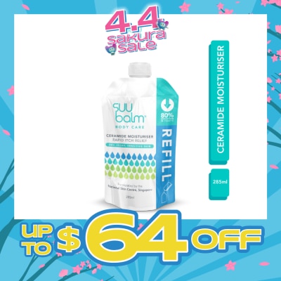 SUU BALM - Ceramide Moisturiser (Rapid Itch Relief) Refill Pack 285ml
