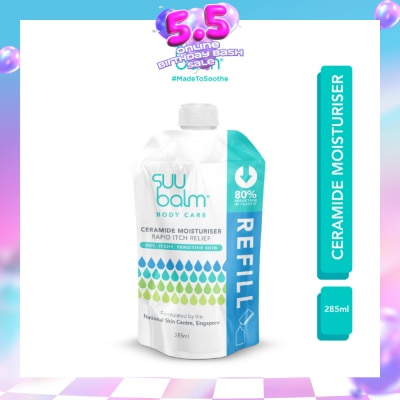 SUU BALM - Ceramide Moisturiser (Rapid Itch Relief) Refill Pack 285ml