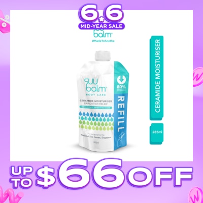SUU BALM - Ceramide Moisturiser (Rapid Itch Relief) Refill Pack 285ml