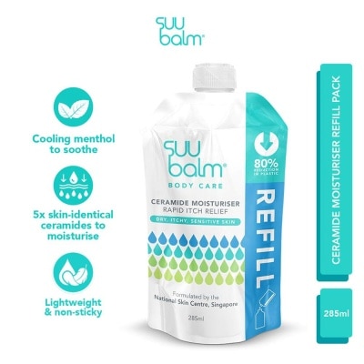 SUU BALM - Ceramide Moisturiser (Rapid Itch Relief) Refill Pack 285ml image