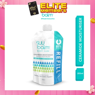 SUU BALM Ceramide Moisturiser (Rapid Itch Relief) Refill Pack 285ml