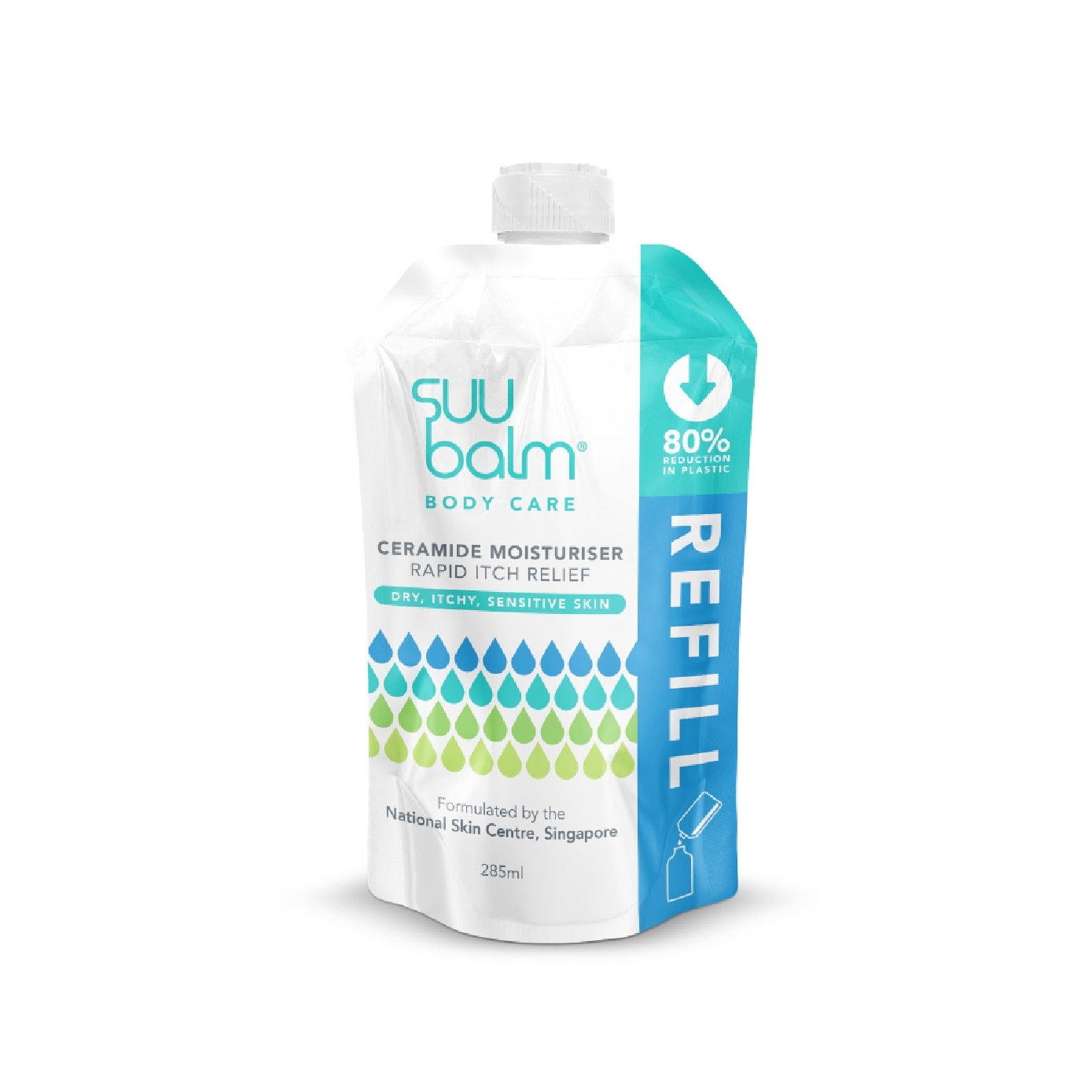 Ceramide Moisturiser (Rapid Itch Relief) Refill Pack 285ml