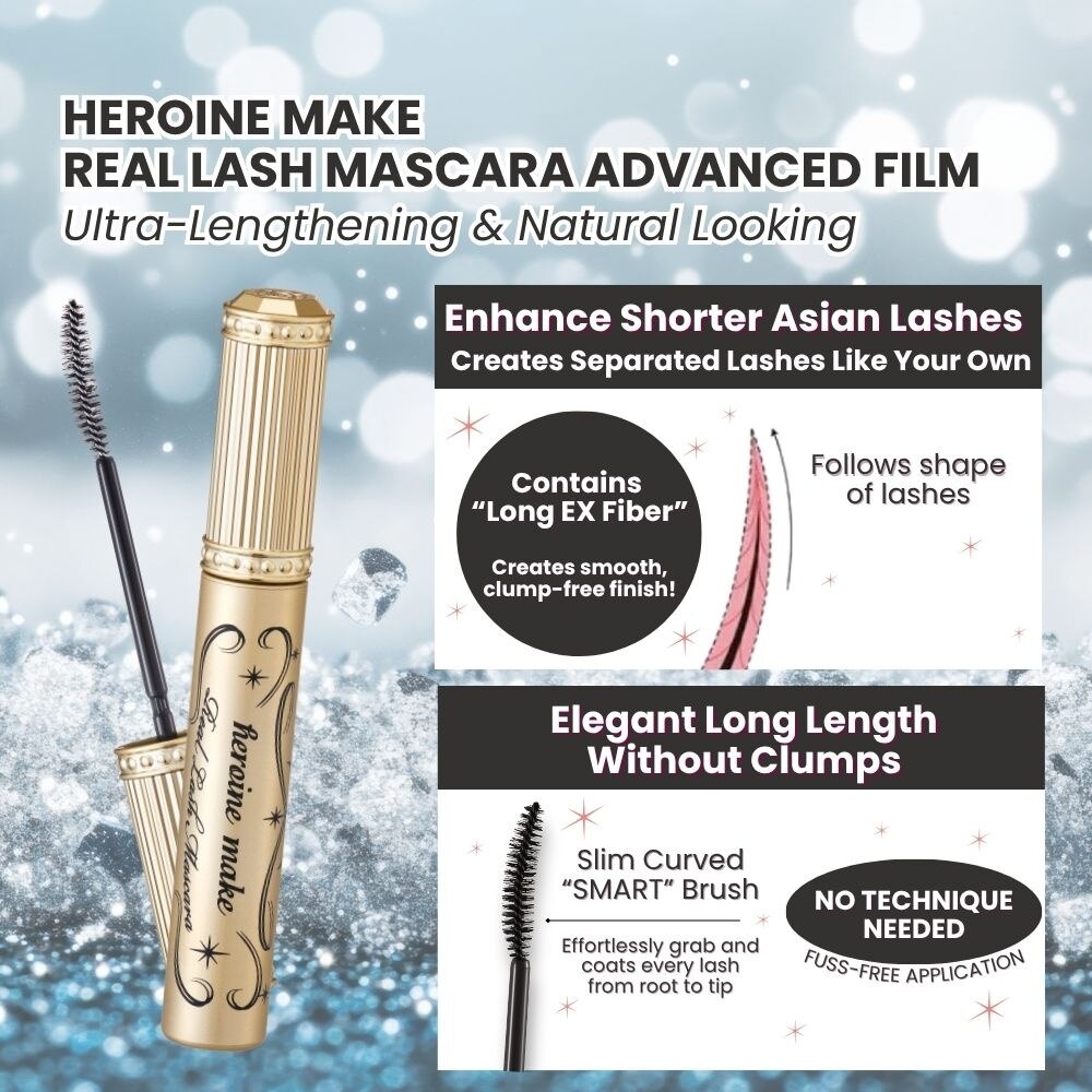 HEROINE MAKE Real Lash Advanced Film Mascara Diamond Black #20 1s
