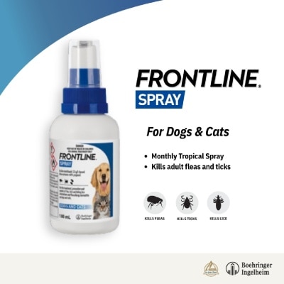 FRONTLINE - Flea & Tick Treatment Spray for Dogs & Cats 100ml