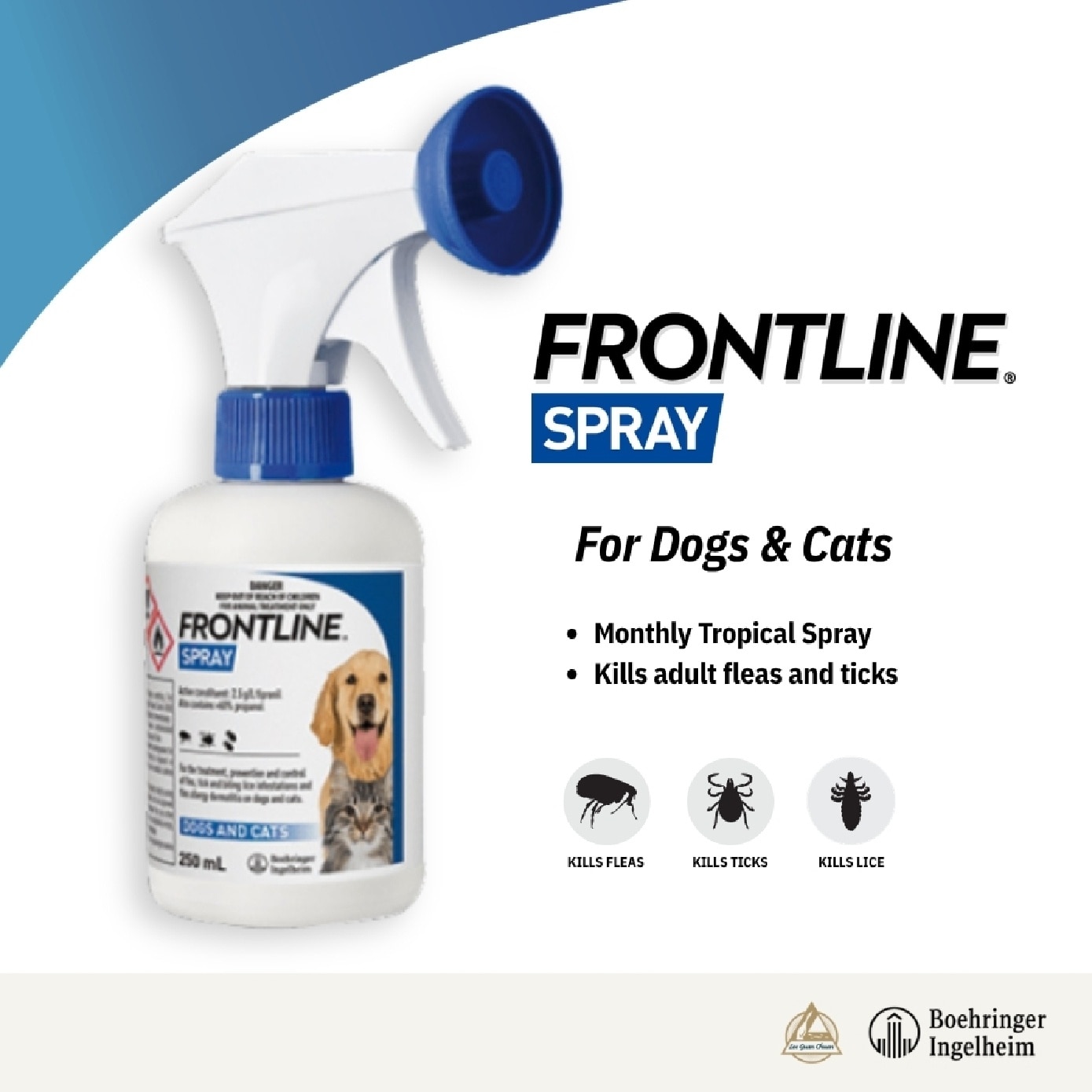 Flea & Tick Treatment Spray for Dogs & Cats 250ml