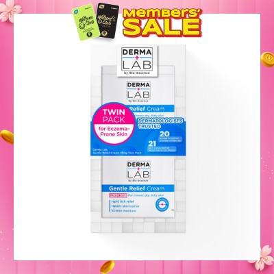DERMA LAB Gentle Relief Cream (For Chronic Dry, Itchy Skin, Rapid Itch Relief, Repairs Skin Barrier) 450g x 2s