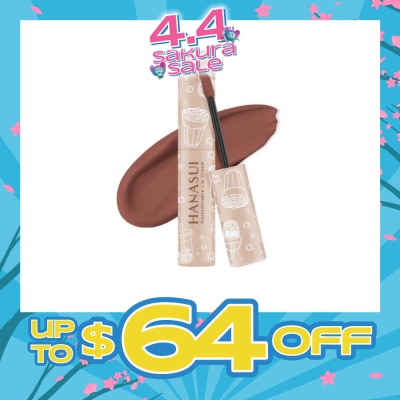 HANASUI - Mattedorable Lip Cream (02 Brown Sugar), Long Lasting, Lightweight, Non Drying 4g