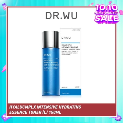 DR. WU Hyalucmplx Intensive Hydrating Essence Toner (Light), Toning Treatment That Rehydrates And Replenishes Skin With Moisture 150ml