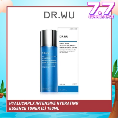 DR. WU Hyalucmplx Intensive Hydrating Essence Toner (Light), Toning Treatment That Rehydrates And Replenishes Skin With Moisture 150ml