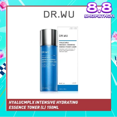 DR. WU Hyalucmplx Intensive Hydrating Essence Toner (Light), Toning Treatment That Rehydrates And Replenishes Skin With Moisture 150ml