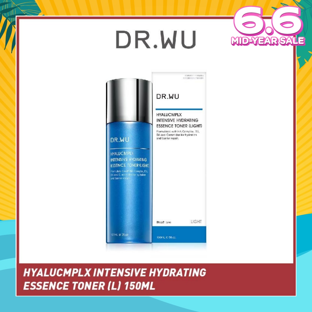 Hyalucmplx Intensive Hydrating Essence Toner (Light), Toning Treatment That Rehydrates And Replenishes Skin With Moisture 150ml