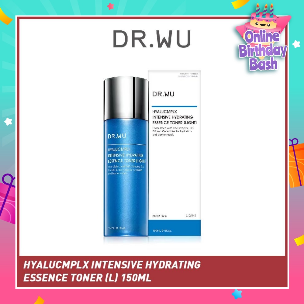 Hyalucmplx Intensive Hydrating Essence Toner (Light), Toning Treatment That Rehydrates And Replenishes Skin With Moisture 150ml