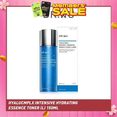 DR. WU Hyalucmplx Intensive Hydrating Essence Toner (Light), Toning Treatment That Rehydrates And Replenishes Skin With Moisture 150ml