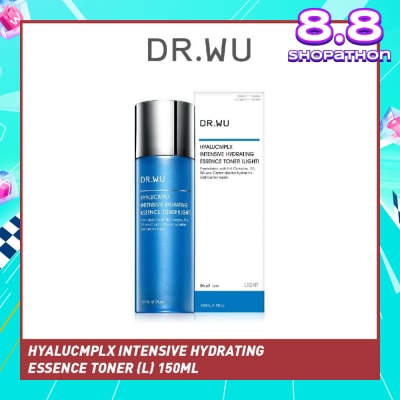 DR. WU Hyalucmplx Intensive Hydrating Essence Toner (Light), Toning Treatment That Rehydrates And Replenishes Skin With Moisture 150ml