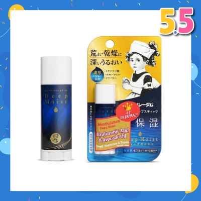 MENTHOLATUM LIP Deep Moist Natural (High Water Retention + Prevent Dry & Chapped Lips + Allergen Free Paraben Free) 4.5g