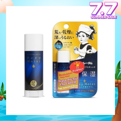 MENTHOLATUM LIP Deep Moist Natural (High Water Retention + Prevent Dry & Chapped Lips + Allergen Free Paraben Free) 4.5g