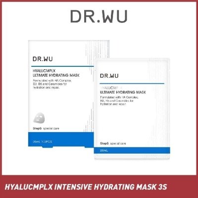 DR. WU Hyalucmplx Intensive Hydrating Mask (Facilitate Hydration, Replacing Lost Moisture And Reducing Dry Patches) 3s