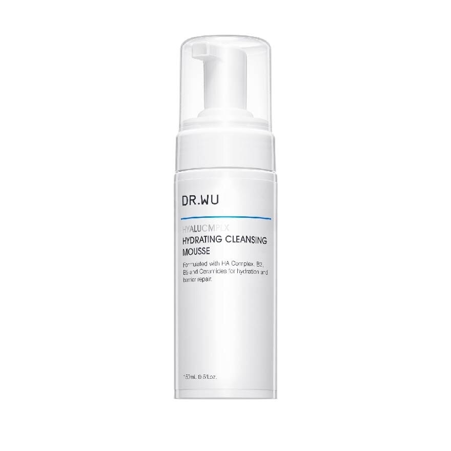 Hyalucmplx Intensive Hydrating Cleansing Mousse (Restores Skin's Natural Moisture Barrier, Perfect For Sensitive And Dry Skin) 150ml