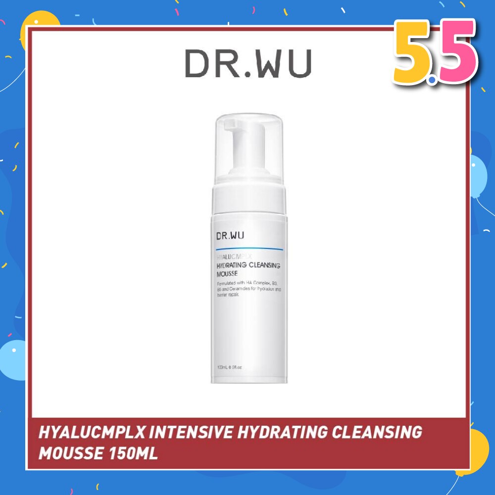 Hyalucmplx Intensive Hydrating Cleansing Mousse (Restores Skin's Natural Moisture Barrier, Perfect For Sensitive And Dry Skin) 150ml