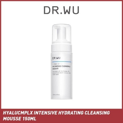 DR. WU Hyalucmplx Intensive Hydrating Cleansing Mousse (Restores Skin's Natural Moisture Barrier, Perfect For Sensitive And Dry Skin) 150ml