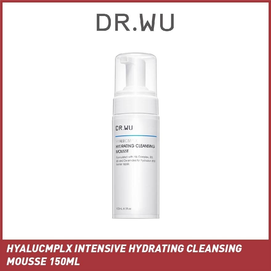 Hyalucmplx Intensive Hydrating Cleansing Mousse (Restores Skin's Natural Moisture Barrier, Perfect For Sensitive And Dry Skin) 150ml