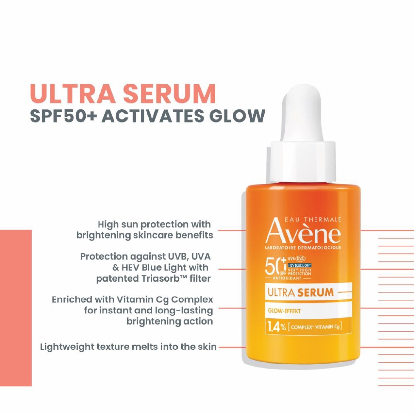 Ultra Serum SPF50+ Activates Glow 30ml