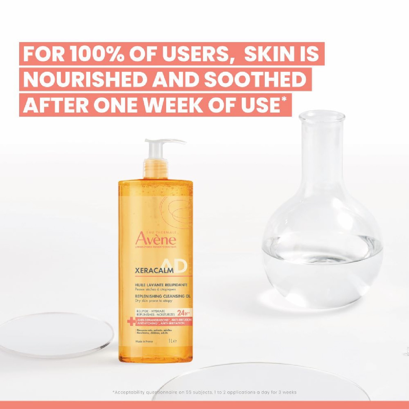 XeraCalm A.D Replenishing Cleansing Oil 1L