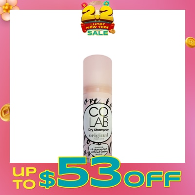 COLAB Dry Shampoo Original Fragrance (Amazing Oil Absorbation Without White Residue) 50ml
