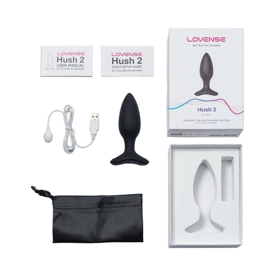 Hush 2 (1.5 inch) Bluetooth Remote-Controlled Wearable Butt Plug 1s