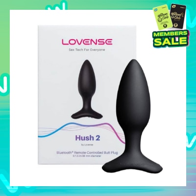 LOVENSE Hush 2 (1.5 inch) Bluetooth Remote-Controlled Wearable Butt Plug 1s
