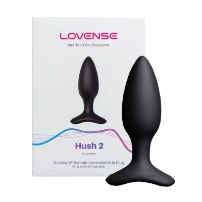 LOVENSE Hush 2 (1.5 inch) Bluetooth Remote-Controlled Wearable Butt Plug 1s