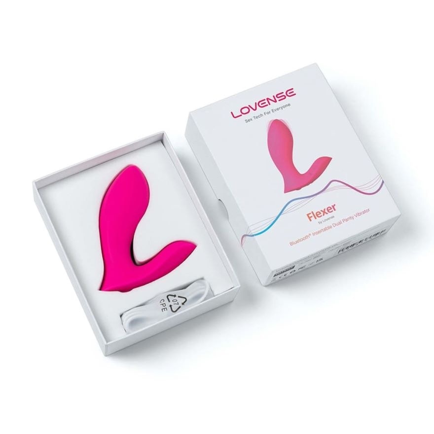 Flexer App-Controlled Dual Stimulation Panty Vibrator Pink 1s