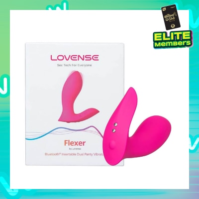 LOVENSE Flexer App-Controlled Dual Stimulation Panty Vibrator Pink 1s