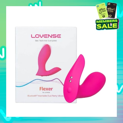 LOVENSE Flexer App-Controlled Dual Stimulation Panty Vibrator Pink 1s