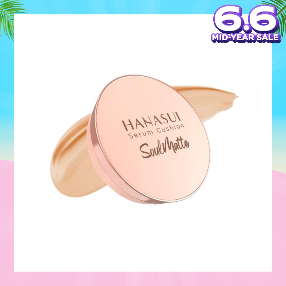 Serum Cushion Soulmatte (102 Natural) Create Flawless Look With Great Coverage That Lasts All Day 15g