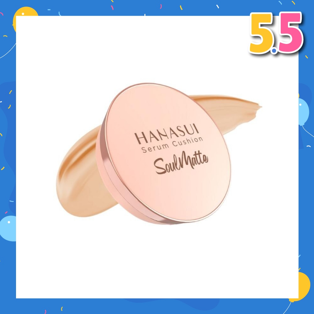 Serum Cushion Soulmatte (102 Natural) Create Flawless Look With Great Coverage That Lasts All Day 15g