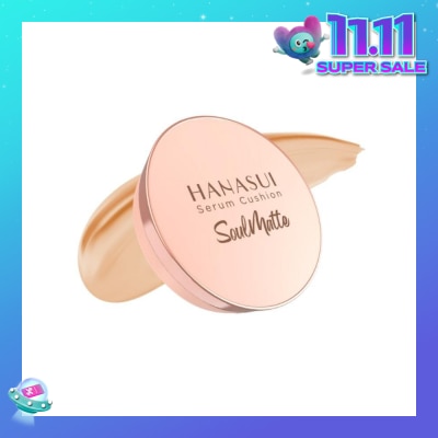 HANASUI Serum Cushion Soulmatte 102 Natural 15g (Expiry: May`2026)